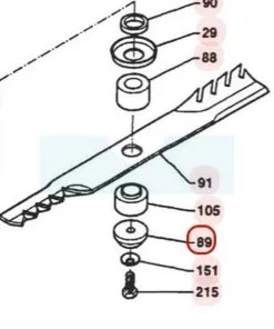 Rondelle De Lame Pour Tondeuse Débroussailleuse Sarp (0302020039)