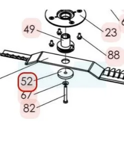 Rondelle De Lame Pour Tondeuse Débroussailleuse Sarp (0302020042)