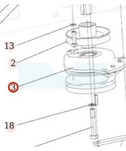 Embrayage électromagnétique Pour Débroussailleuse Autoportée Roques & Lecoeur (N339242010)